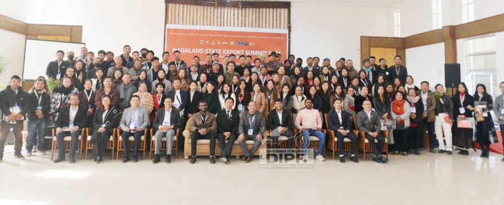 Participants during the Nagaland State Export Summit 2024 convened at the Bamboo Hall, Naga Heritage Village, Kisama, Kohima on December 7. (DIPR Photo)